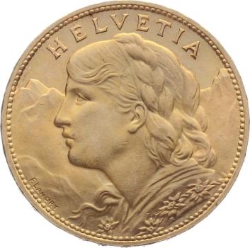 100 Franken 1925 B | Vreneli, Rarität